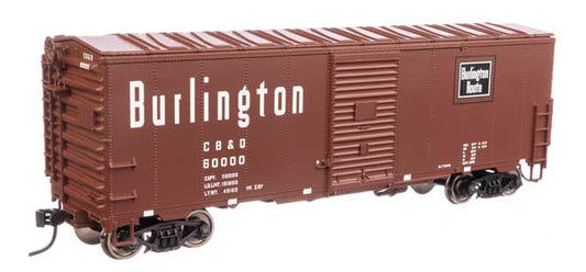 40 FT AAR Modernized 1948 Boxcar Chicago Burlington & Quincy CB&Q 60000 - 1205 : HO