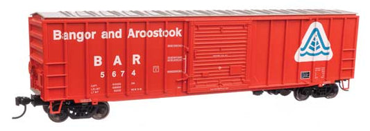 50' ACF Exterior Post Boxcar Bangor & Aroostook BAR 5674 - 1878 : HO