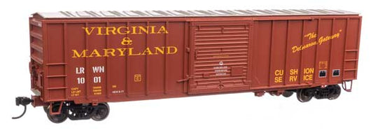 50' ACF Exterior Post Boxcar Virginia & Maryland LRWN 1001 - 1896 : HO