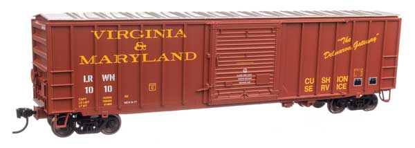 50' ACF Exterior Post Boxcar Virginia & Maryland LRWN 1010 - 1897 : HO