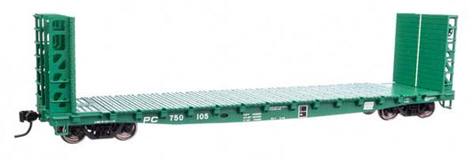 53' GSC Bulkhead Flatcar Penn Central PC 750105 - 5934 : HO