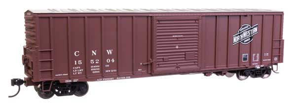 50 Ft ACF EP Boxcar Chicago & NorthWestern #155299 -46008 : HO