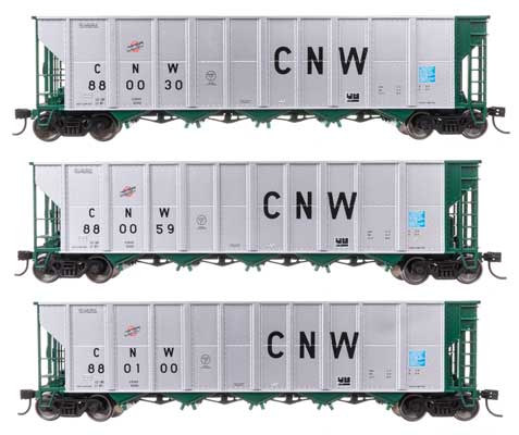 50' RD-4 Hopper 3-Pack - Ready to Run CNW #1 - 56871 : HO