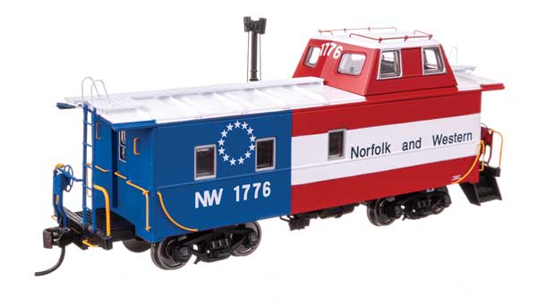 Wabash Streamlined Caboose - Ready to Run -- Norfolk & Western #1776 (bicentennial) - 103609 : HO