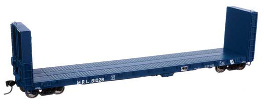 50' CC&F Bulkhead Flatcar Montana Rail Link MRL 61028 - 104361 : HO