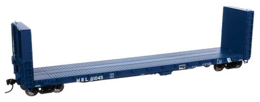 50' CC&F Bulkhead Flatcar Montana Rail Link MRL 61045 - 104362 : HO