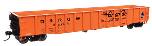 53' Thrall Gondola Denver & Rio Grande Western D&RGW 56344 - 105509 : HO