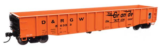 53' Thrall Gondola Denver & Rio Grande Western D&RGW 56353 - 105510 : HO