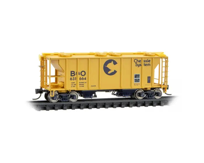 PS-2 2-Bay Covered Hopper Chessie System B&O 631664 - 09500090 : N