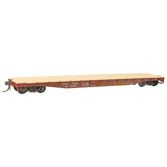50 Ton AAR Flat Car  Union Pacific UP #57059 - 9506 : HO