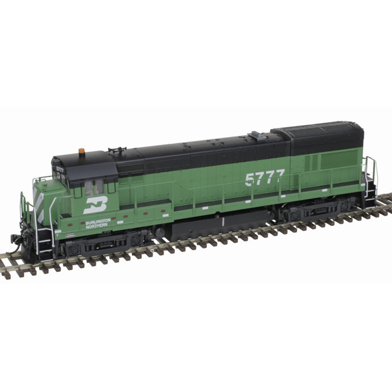 GE U30B Low Nose Phase II No Nose Headlight - LokSound & DCC - Master(R) Gold -- Burlington Northern #5777 - 10004277 : HO