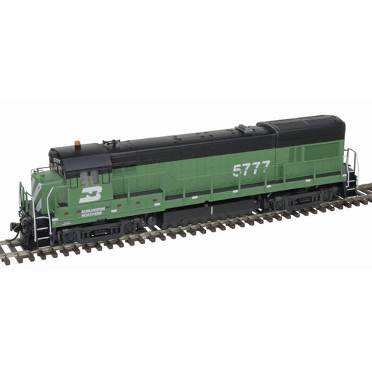 GE U30B Low Nose Phase II No Nose Headlight - LokSound & DCC - Master(R) Gold -- Burlington Northern #5777 - 10004277 : HO