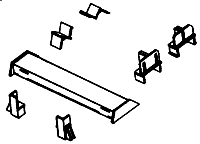 Flat Car Restraint Curbs - CC1015 : HO