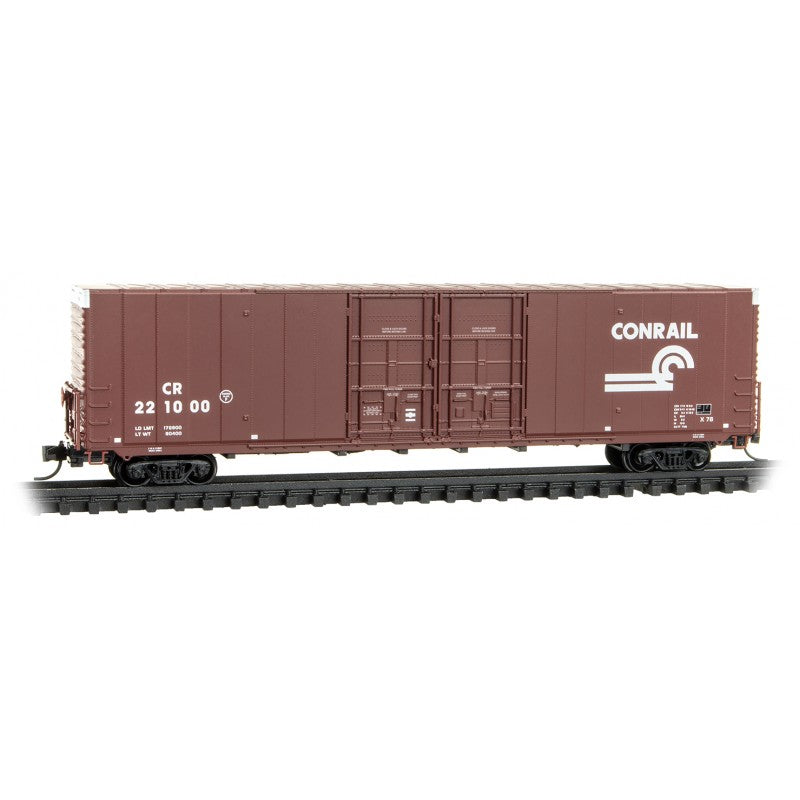 60' Excess-Height Double Plug Door Boxcar Conrail 221000 - 10200180 : N