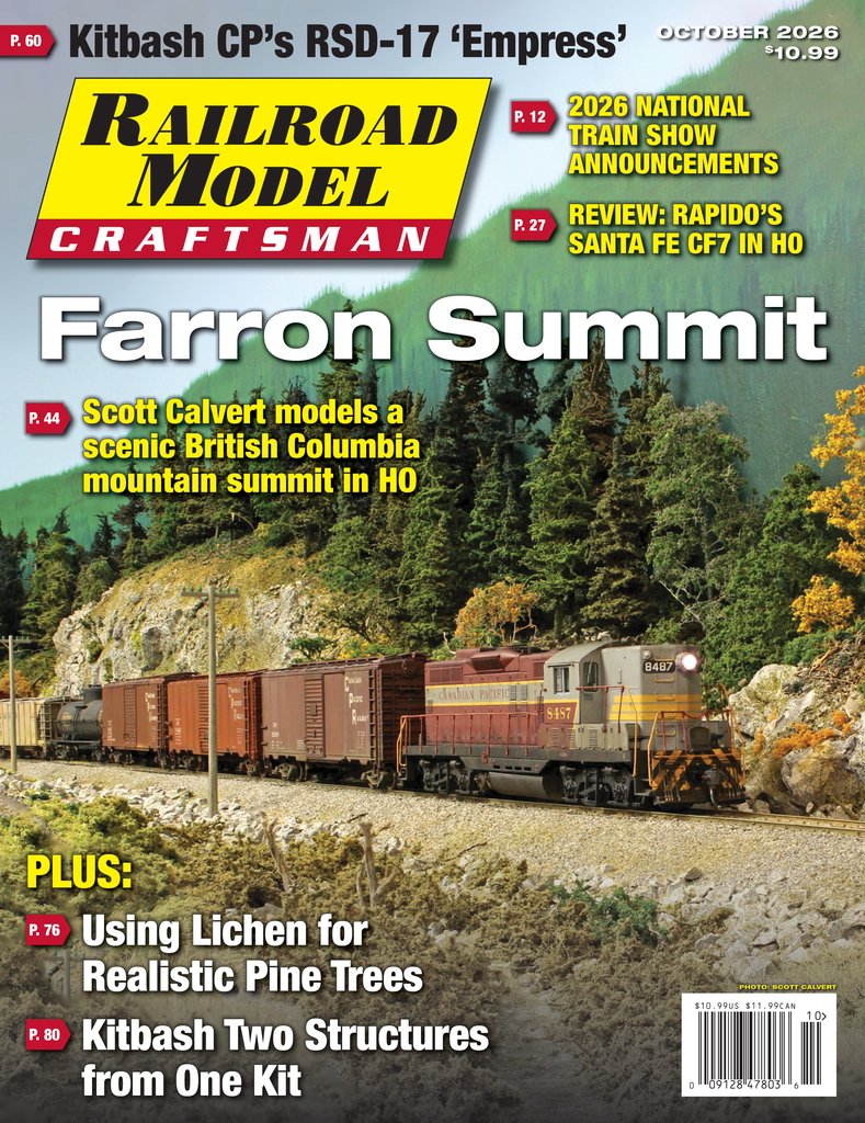 Railroad Model Craftsman, October 2026 Issue - RMC1026