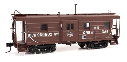 Milwaukee Road Rib Sided Window Caboose MILW #980502 Buildings & Bridges - 103659 : HO