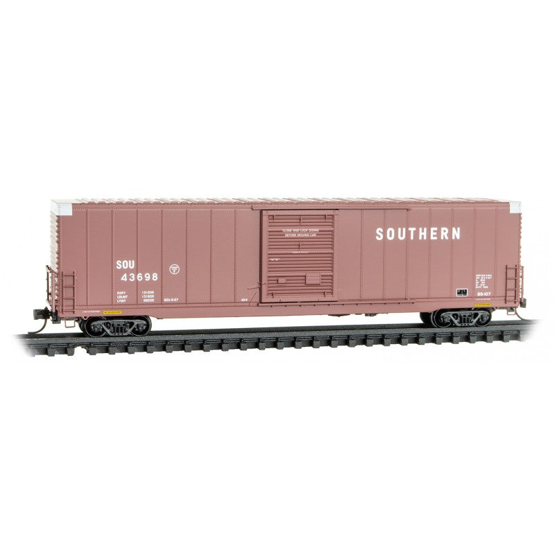 60' Excess Height Single-Door Boxcar with Riveted Sides Southern SOU 43698 - 10400120 : N