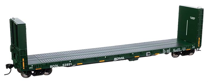 50' CC&F Bulkhead Flatcar - BCOL #52851-104345 : HO