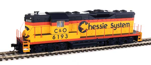 EMD GP9 Phase II with High Hood Chessie C&amp;O 6193 DCC Ready - 10481 : HO