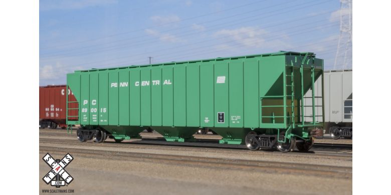 PS-2CD 4785cf 3-Bay Covered Hopper Penn Central-10709 : HO