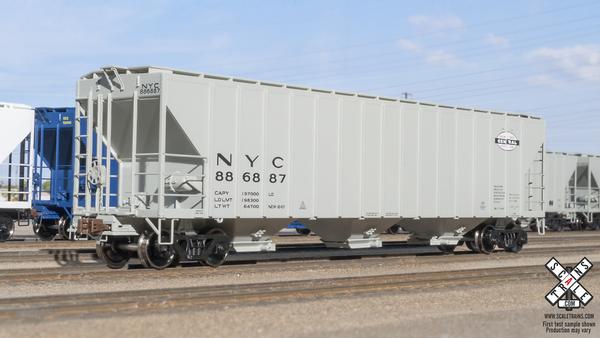 PS-2CD 4785cf 3-Bay Covered Hopper New York Central NYC 886835 Operator - 10716 : HO