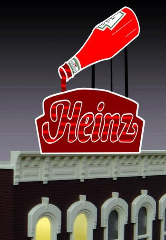 Animated Neon Billboard - Small Heinz Ketchup - 1082