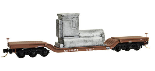 Heavyweight 6-Axle Depressed-Center Flatcar Conrail CR 766074 - 10900130 : N