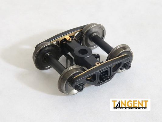 70-Ton Gould Caboose Roller Bearing Trucks with Blackened Normal Tread Wheelsets and Power Pickup - 110 : HO