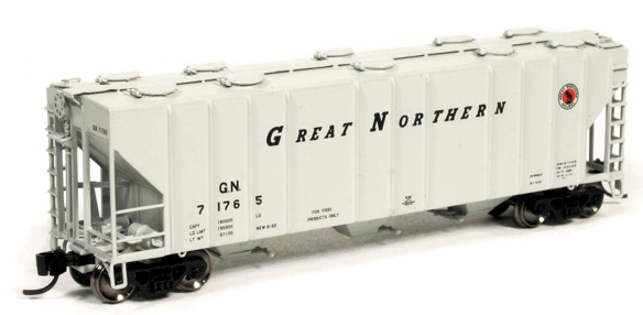 Pullman-Standard PS-2CD 4000 Cubic Foot Covered Hopper Great Northern GN 71765 - 11015 : N