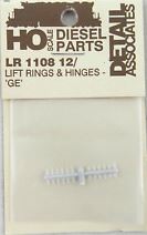 GE w/Hinges Lift Rings pkg(12) - 1108 : HO