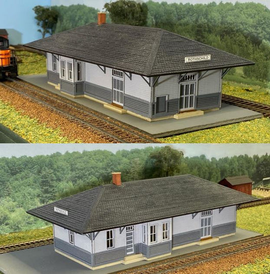 Rothschild Wisconsin Depot, Milwaukee Road Kit - 121 : HO
