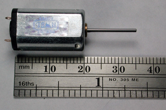 Motor, Flat Can, SINGLE shaft 1.0mm x 9mm - 1220S-9