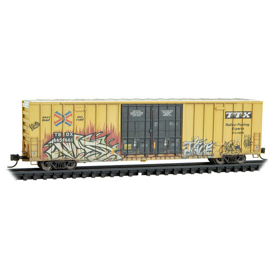 60' High Cube Boxcar - TTX weathered-12344017 : N