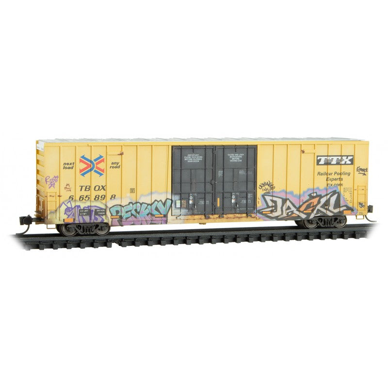 60' High Cube Boxcar - TTX weathered-12344015 : N