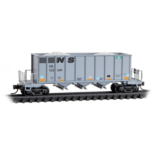 Ortner 3-Bay Rapid-Discharge Hopper - Norfolk Southern-12500151 : N