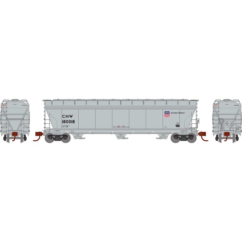 ACF 4600 3-Bay Center Flow Hopper Union Pacific CNW 180018 - G15434 : HO