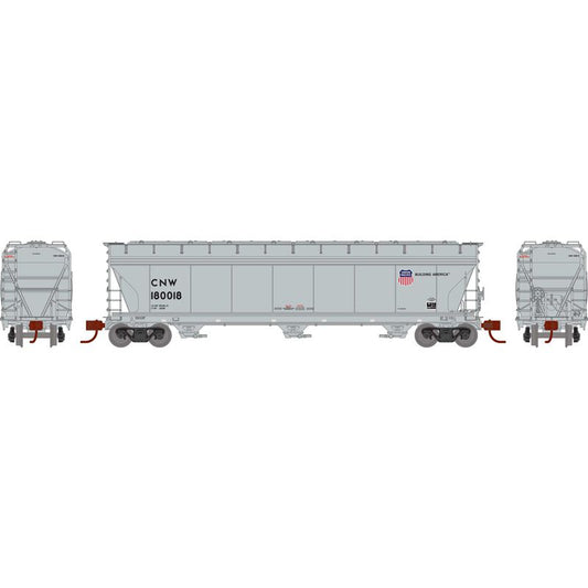 ACF 4600 3-Bay Center Flow Hopper Union Pacific CNW 180018 - G15434 : HO