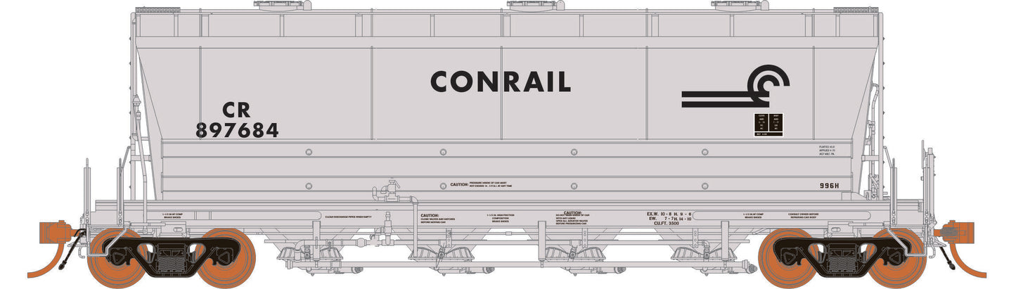 ACF PD3500 Flexi-Flow Covered Hopper Conrail-133008A : HO