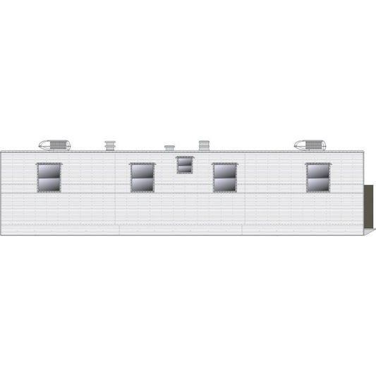 Dining Trailer: Painted, unlettered- 138203 : HO