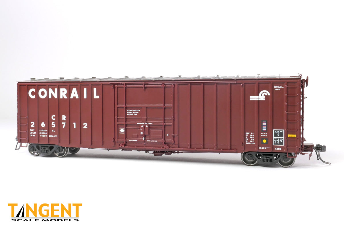Conrail (CR) “X58B Meadville Repaint 1977+” PRR Shops X58 Plug Door Boxcar #265705 - 14033-01 : HO