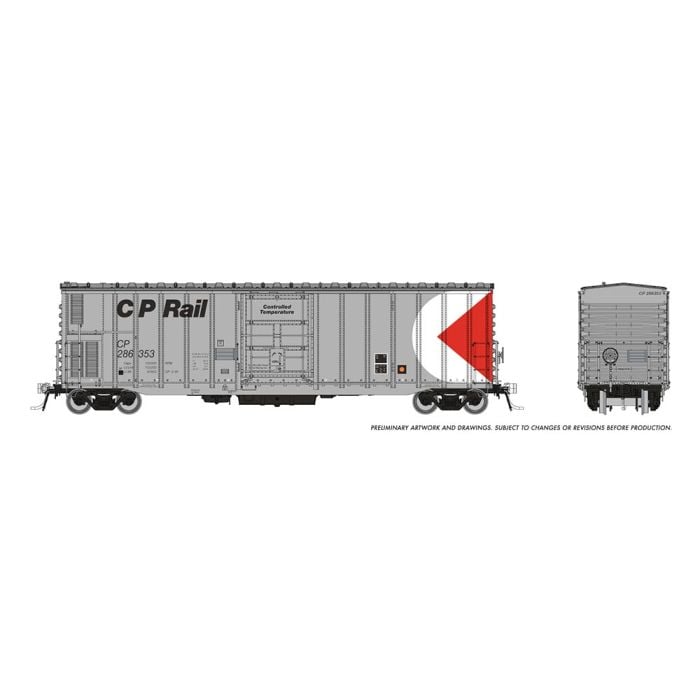 NSC 3294 Mechanical Reefer - Canadian Pacific (silver, black, white, red, Multimark Logo) - 150003A : HO