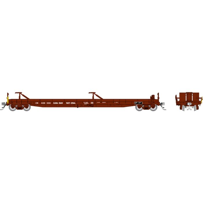 Marine Industries Piggyback Flatcar, CN 60 Ft Flat Car-151001A : HO