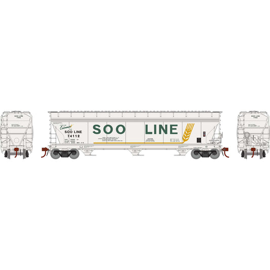 ACF 4600 3-Bay Center Flow Hopper Soo Line SOO 74112 - G15438 : HO