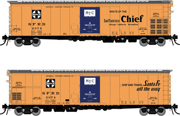 50' Santa Fe Class RR-56 Mechanical Reefer Santa Fe SFRD - 156002A : HO