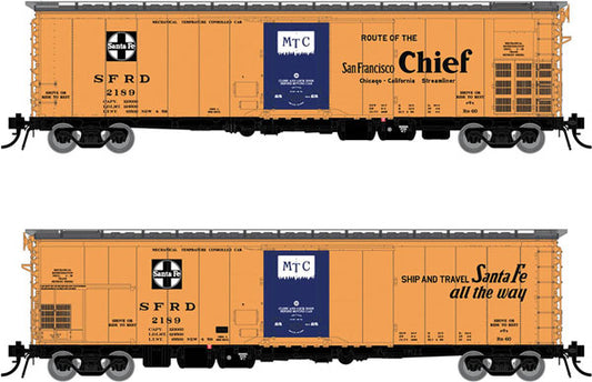 50' Santa Fe Class RR-56 Mechanical Reefer Santa Fe SFRD - 156007A : HO