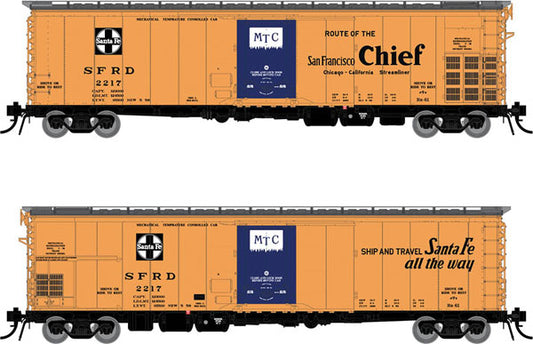 50' Santa Fe Class RR-56 Mechanical Reefer Santa Fe SFRD - 156009A : HO