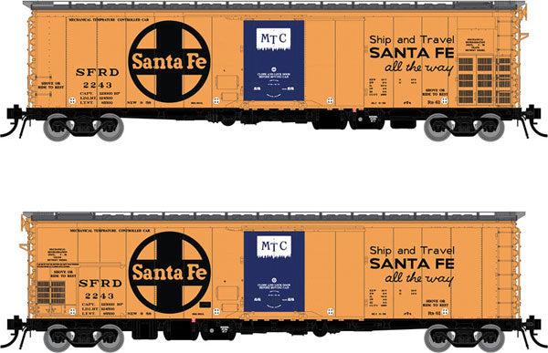 50' Santa Fe Class RR-56 Mechanical Reefer Santa Fe SFRD - 156010A : HO