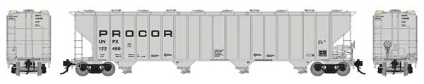 Procor 5820 4-Bay Covered Hopper: Procor Ltd. UNPX - 157006A : HO