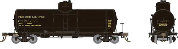 10000 Gal X-3 Tank Car Procor Limited-159008A : HO