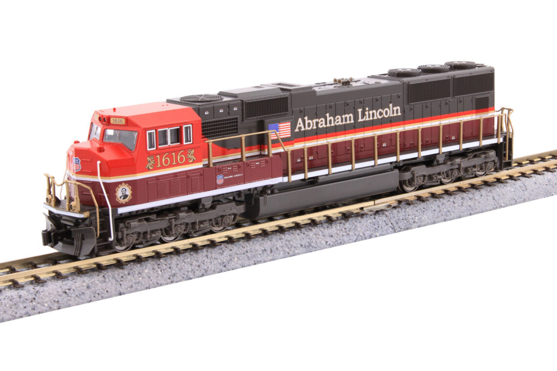 EMD SD70M with Standard Flat Radiators - Sound and DCC -- Union Pacific #1616 (Abraham Lincoln Commemorative) - 1761616S : N